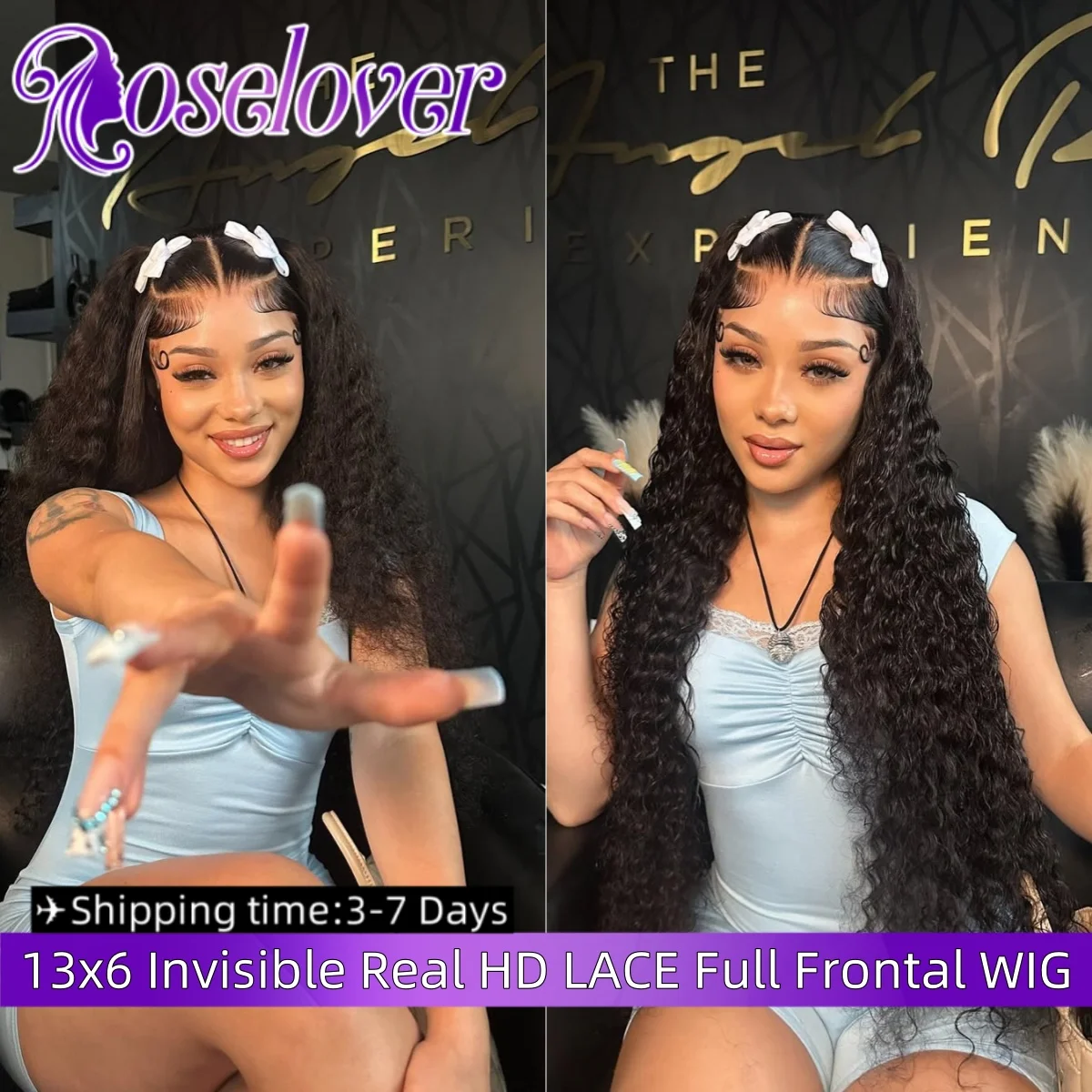Rose Lover 34Inch 13x6 Melt Skins HD Lace Full Frontal Wig 250% Density Water Wave Human Hair Wig for Black Woman
Rose Lover 34Inch 13x6 Melt Skins HD Lace Full Frontal Wig 250% Density Water Wave Human Hair Wig for Black Woman