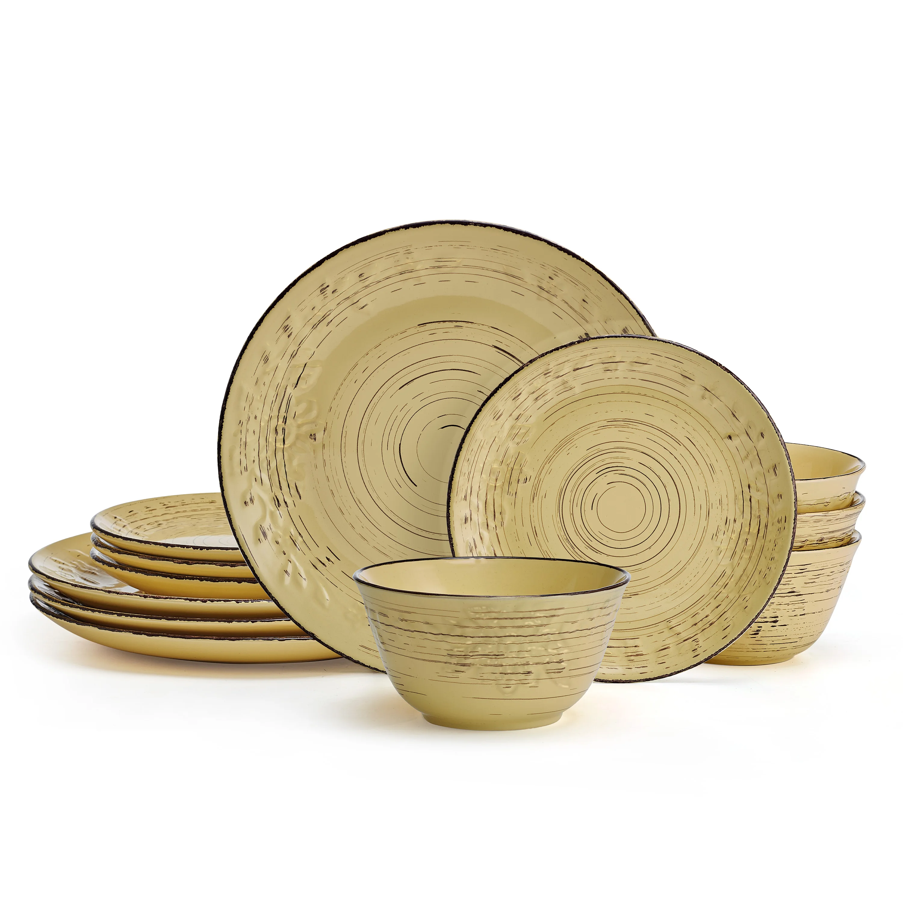 Sunflower Yellow 12-Piece Stoneware Dinnerware Set, Vibrant Yellow Tableware
Sunflower Yellow 12-Piece Stoneware Dinnerware Set, Vibrant Yellow Tableware
