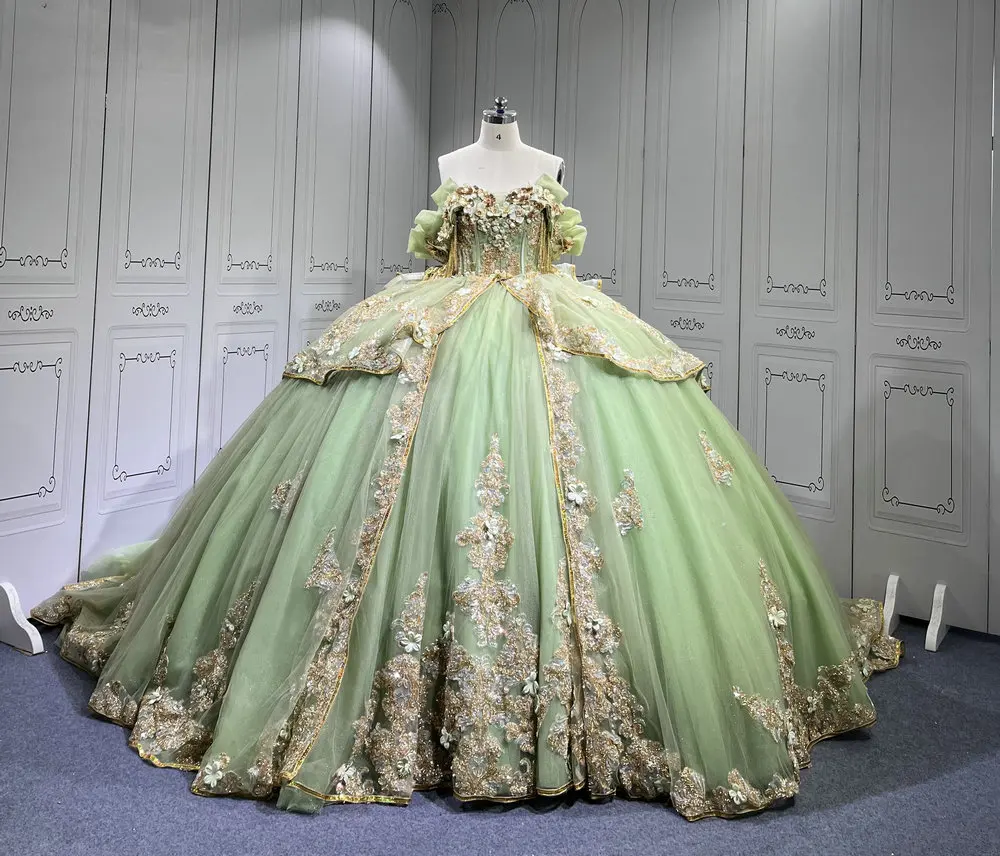 Mumuleo Sage Green с золотыми платьями Quinceanera для девочек, плиссированные халаты с кисточками и открытыми плечами, халат с пайетками Princesse Verde, индивидуальный заказ
Mumuleo Sage Green с золотыми платьями Quinceanera для девочек, плиссированные халаты с кисточками и открытыми плечами, халат с пайетками Princesse Verde, индивидуальный заказ
