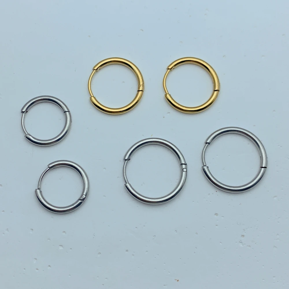 10 Pieces Stainless Steel Earring Minimalist Classic Round Gold Color Earring For Women Men Tiny Huggie Hoop Rock Jewelry Gift
10 Pieces Stainless Steel Earring Minimalist Classic Round Gold Color Earring For Women Men Tiny Huggie Hoop Rock Jewelry Gift