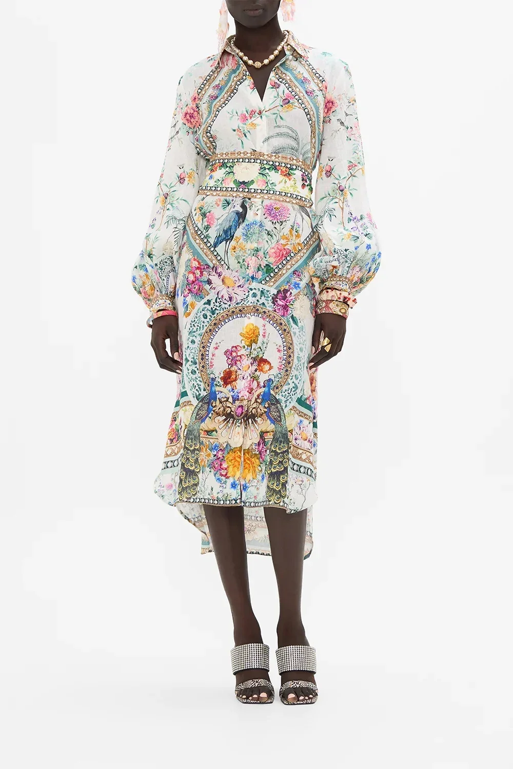 Robe for Women 2024 New Spring Summer 100% Linen Floral Printed Beaded V-Neck Vintage Lantern Long Sleeve Midi Dress for Holiday
Robe for Women 2024 New Spring Summer 100% Linen Floral Printed Beaded V-Neck Vintage Lantern Long Sleeve Midi Dress for Holiday