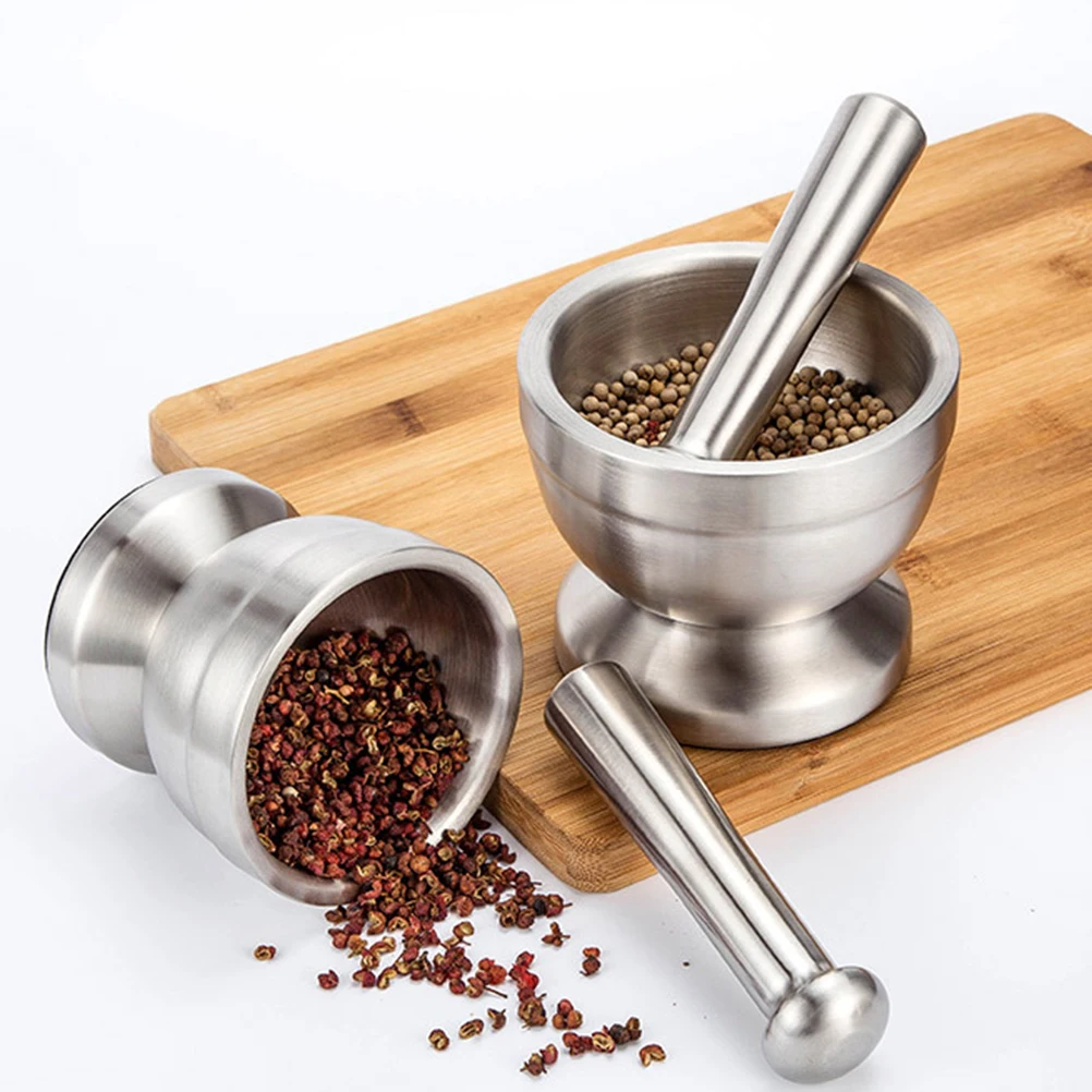 304 Stainless Steel Cup Garlic Pounder Medicine Pounding Tank Pressure Garlic Mashed Garlic Masher Daosuan Device with Lid Size
304 Stainless Steel Cup Garlic Pounder Medicine Pounding Tank Pressure Garlic Mashed Garlic Masher Daosuan Device with Lid Size