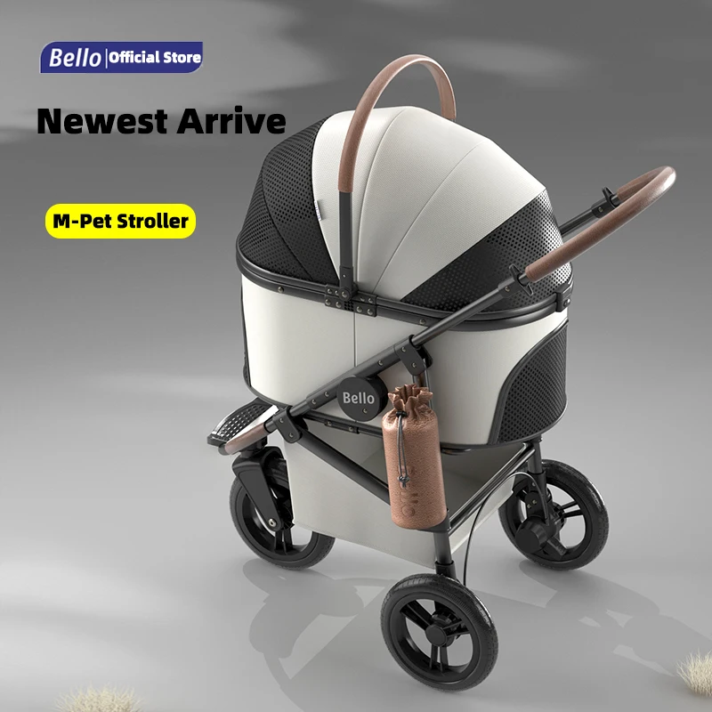 Bello Luxury 3 wheels Pet Stroller Detachable Medium and Large Aluminum Alloy Dog Cat Parm PU Wheels
Bello Luxury 3 wheels Pet Stroller Detachable Medium and Large Aluminum Alloy Dog Cat Parm PU Wheels