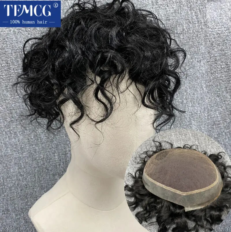 Australia Curly Hair Men's Wig Lace With Pu Base Male Hair Prosthesis Natural Human Hair Wig Exhuast System Unit Wigs For Men
Australia Curly Hair Men's Wig Lace With Pu Base Male Hair Prosthesis Natural Human Hair Wig Exhuast System Unit Wigs For Men