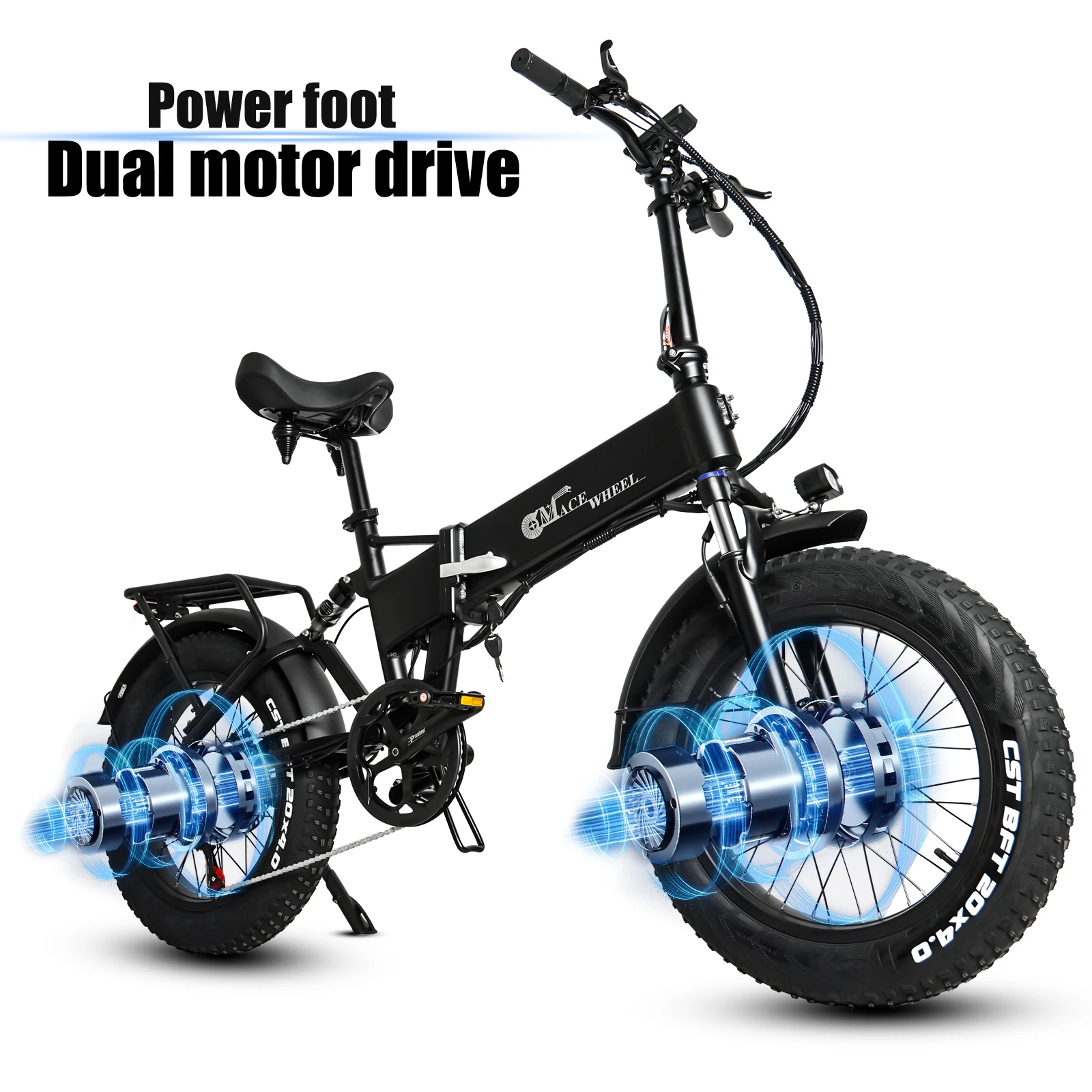 RX20 Max Ebike, Dual Motor 500W, Two Batteries 18AH, Top Speed 45KM/H, Max Mileage 65KM PAS mode, 20*4.0 Fat Bicycle
RX20 Max Ebike, Dual Motor 500W, Two Batteries 18AH, Top Speed 45KM/H, Max Mileage 65KM PAS mode, 20*4.0 Fat Bicycle