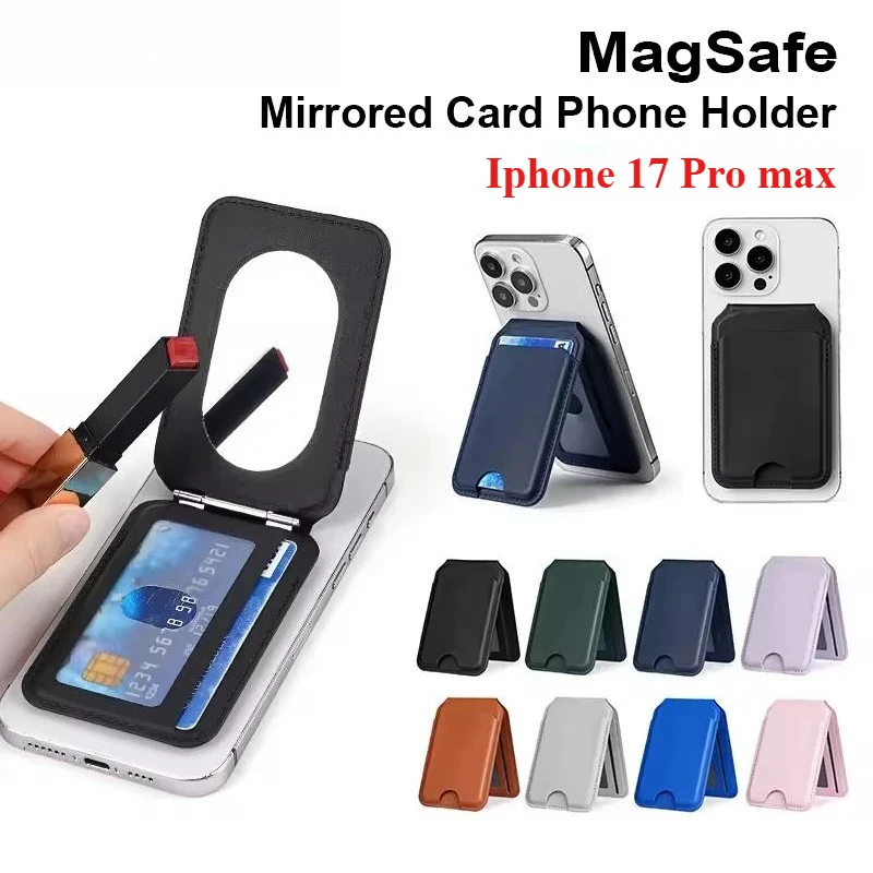 Высококачественный кожаный магнитный держатель-бумажник Busine SLE с зеркалом, съемный складной чехол для карт для IPhone 17 Pro Max 16 15 14 13 12
Высококачественный кожаный магнитный держатель-бумажник Busine SLE с зеркалом, съемный складной чехол для карт для IPhone 17 Pro Max 16 15 14 13 12