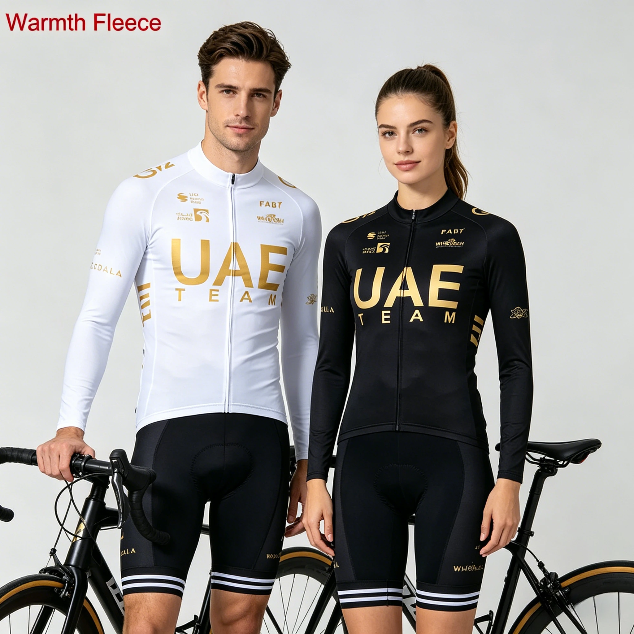 2025 White UAE Winter Cycling Jackets Men Women Fashion Ropa Ciclismo Thermal Fleece Warmth Bike Maillot Jersey
2025 White UAE Winter Cycling Jackets Men Women Fashion Ropa Ciclismo Thermal Fleece Warmth Bike Maillot Jersey