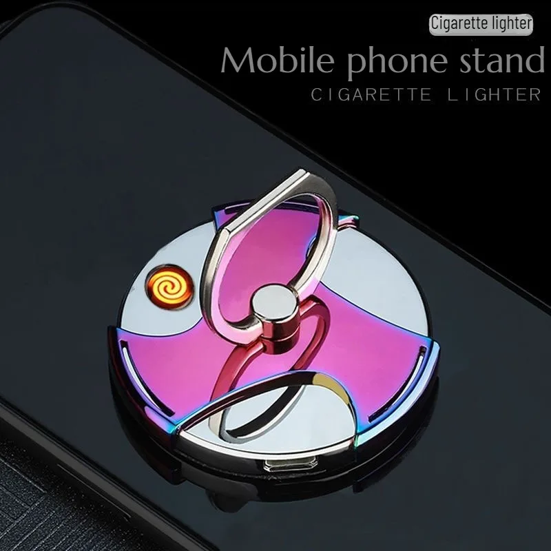 Metal Multi-functional Mobile Phone Holder Ring Buckle Lighter USB Charging Windproof Personalized Creative Cigarette Lighter
Metal Multi-functional Mobile Phone Holder Ring Buckle Lighter USB Charging Windproof Personalized Creative Cigarette Lighter