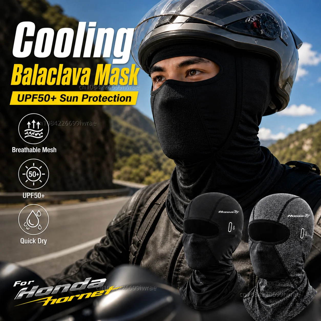 Cooling Motorcycle Balaclava Mask UPF50+ UV Protection Breathable Face Cover Summer For Honda cb750 hornet 2025 2026 Hornet750
Cooling Motorcycle Balaclava Mask UPF50+ UV Protection Breathable Face Cover Summer For Honda cb750 hornet 2025 2026 Hornet750