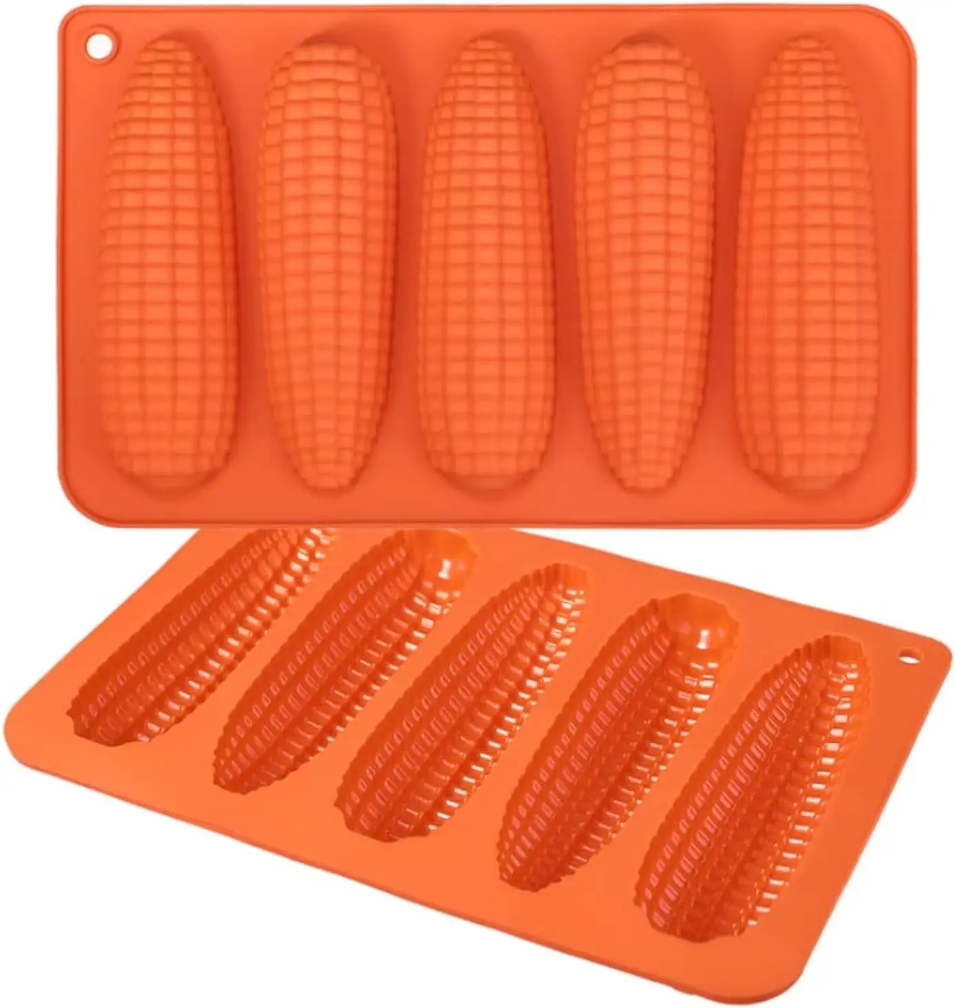 Webake Corn Stick Bread Pan Set of 2, Silicone Corn Cob Bread Molds for Baking Corn Dog Pan Cornbread Southern Corn Sticks
Webake Corn Stick Bread Pan Set of 2, Silicone Corn Cob Bread Molds for Baking Corn Dog Pan Cornbread Southern Corn Sticks
