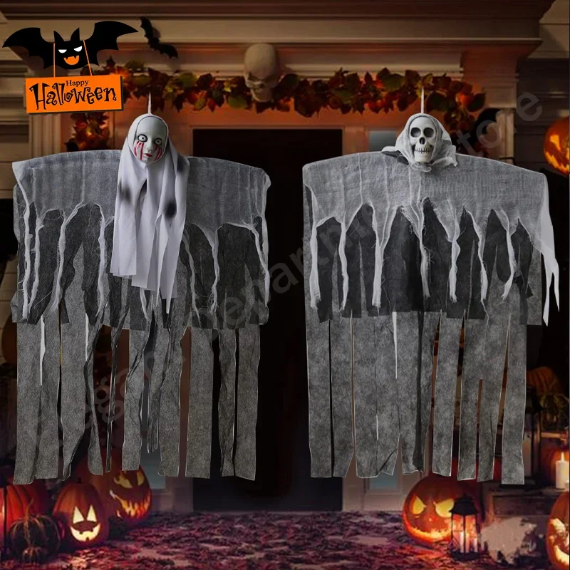 1 шт., подвесной череп на Хэллоуин, скелет, призрак, орнамент, реквизит ужасов, украшения для дома с привидениями, аксессуары для детской фотографии 
1 шт., подвесной череп на Хэллоуин, скелет, призрак, орнамент, реквизит ужасов, украшения для дома с привидениями, аксессуары для детской фотографии