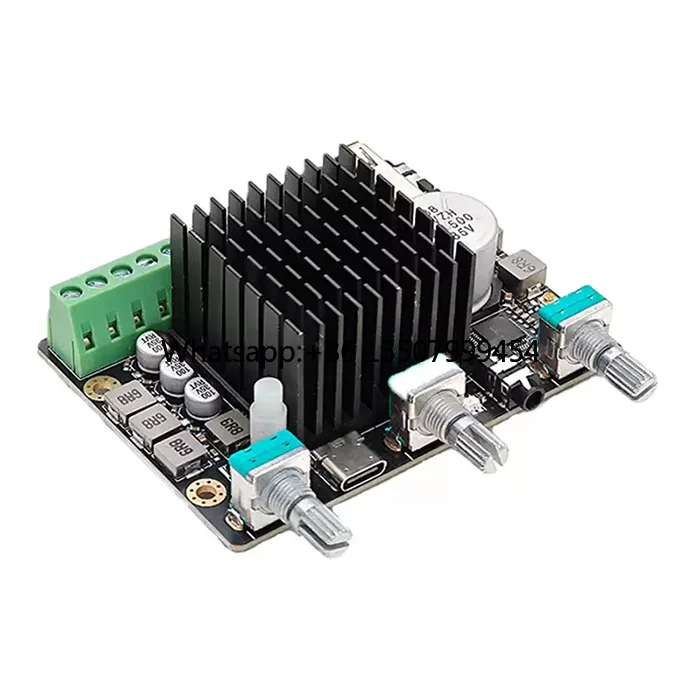 2.1CH Bluetooth DSP Digital Power Amplifier Board, 50W*2+100W High Power Audio Amp Module
2.1CH Bluetooth DSP Digital Power Amplifier Board, 50W*2+100W High Power Audio Amp Module
