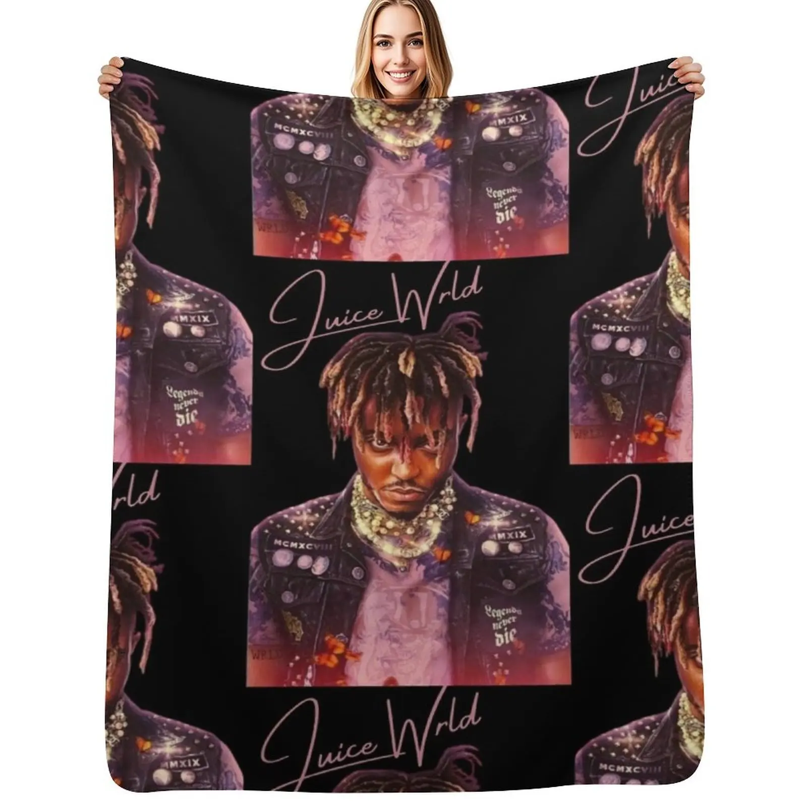 JuiceWrld Black Throw Blanket Beach Sofa cosplay anime heavy to sleep Blankets
JuiceWrld Black Throw Blanket Beach Sofa cosplay anime heavy to sleep Blankets