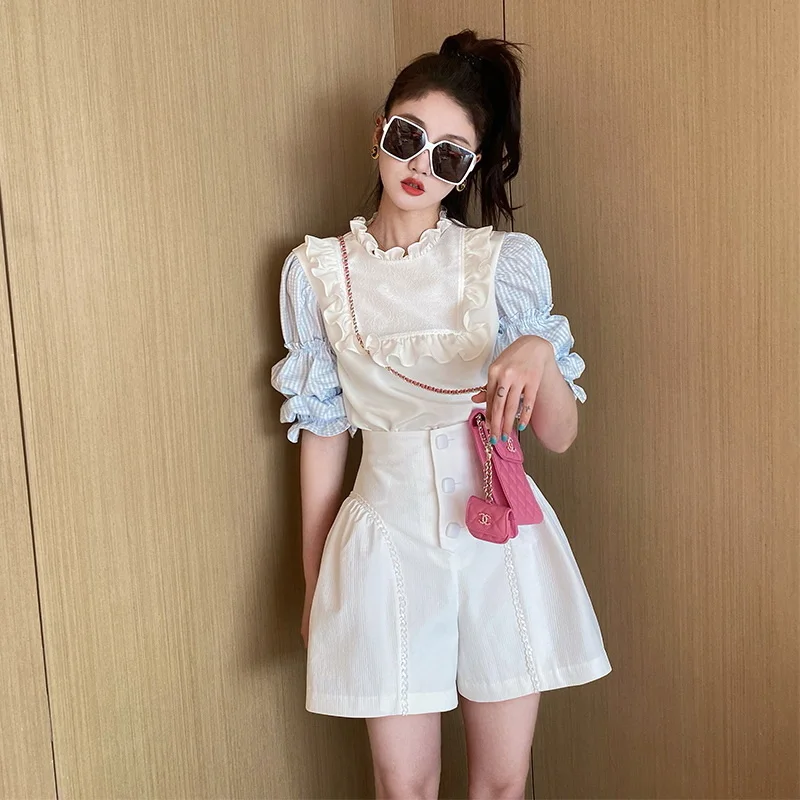 Xiaojing Family's Same French High Waist Slim Wide Leg Casual Flower Bud Shorts for Women's Design Sense Small People Can Wear
Xiaojing Family's Same French High Waist Slim Wide Leg Casual Flower Bud Shorts for Women's Design Sense Small People Can Wear