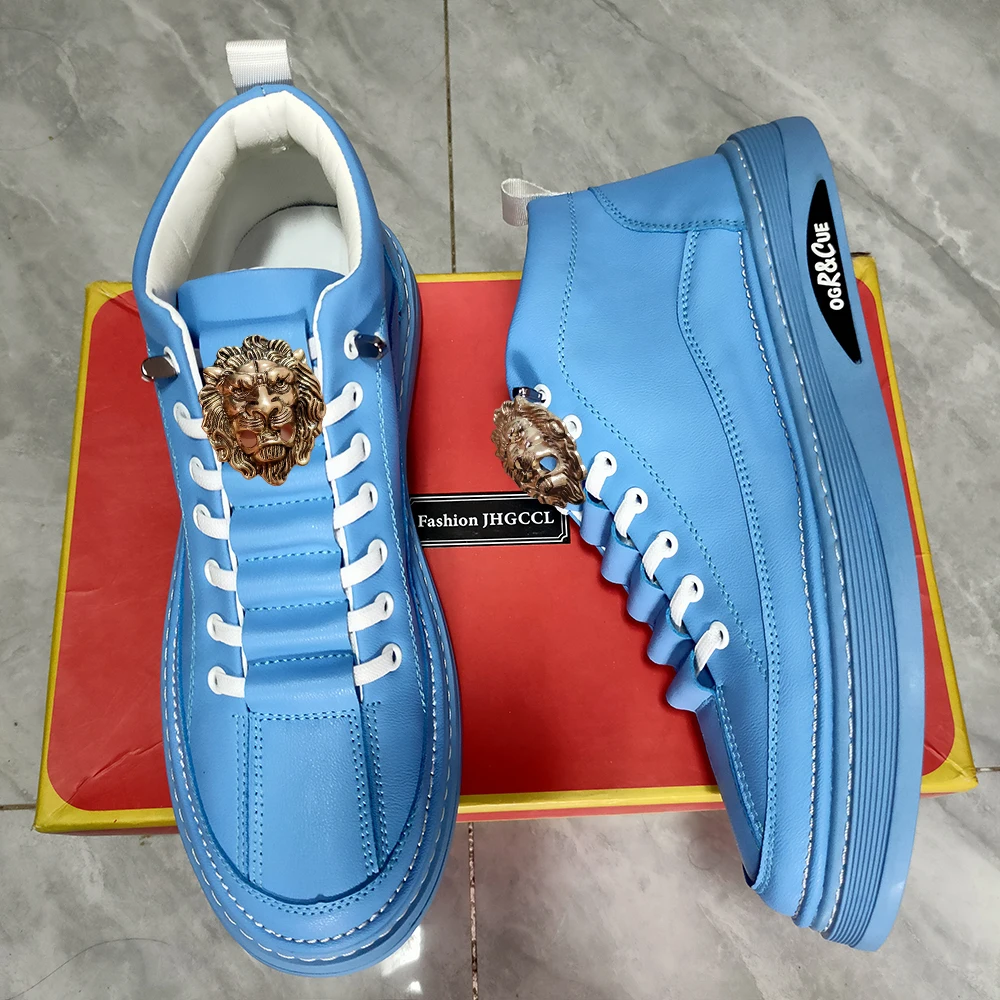 Men's leather Casual shoes Spring and fall new designer print fashion lace-up flat casual shoes
Men's leather Casual shoes Spring and fall new designer print fashion lace-up flat casual shoes