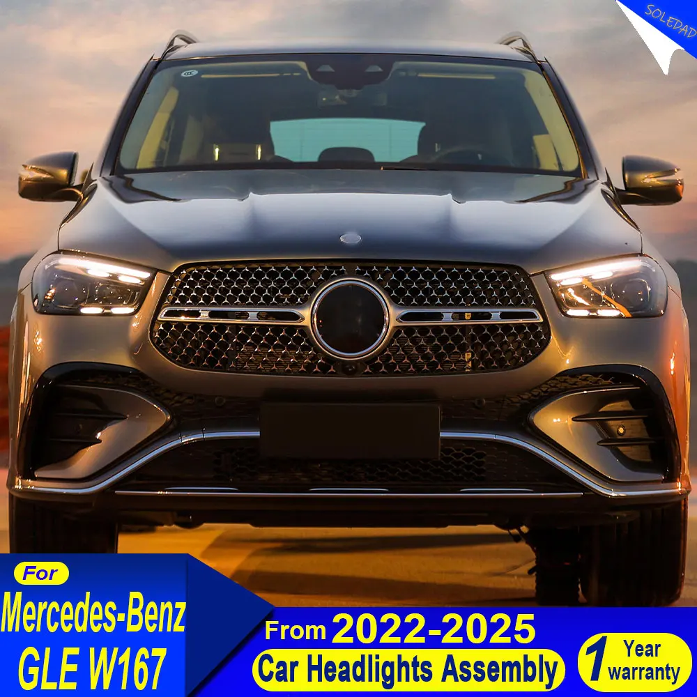 New LED Car Headlights For Mercedes-Benz GLE-Class W167 Headlight 2020-2024 Signals Accessories Daytime Running Lights
New LED Car Headlights For Mercedes-Benz GLE-Class W167 Headlight 2020-2024 Signals Accessories Daytime Running Lights