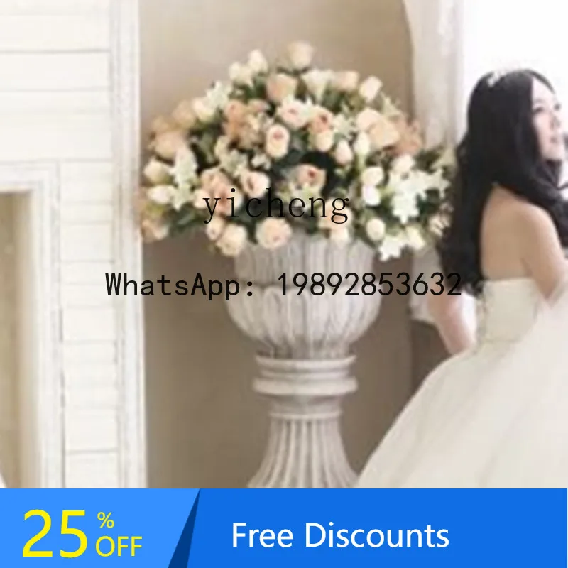 large glass fiber reinforced plastic flower pot floor-to-ceiling ornament, courtyard foyer, garden green plant decoration
large glass fiber reinforced plastic flower pot floor-to-ceiling ornament, courtyard foyer, garden green plant decoration