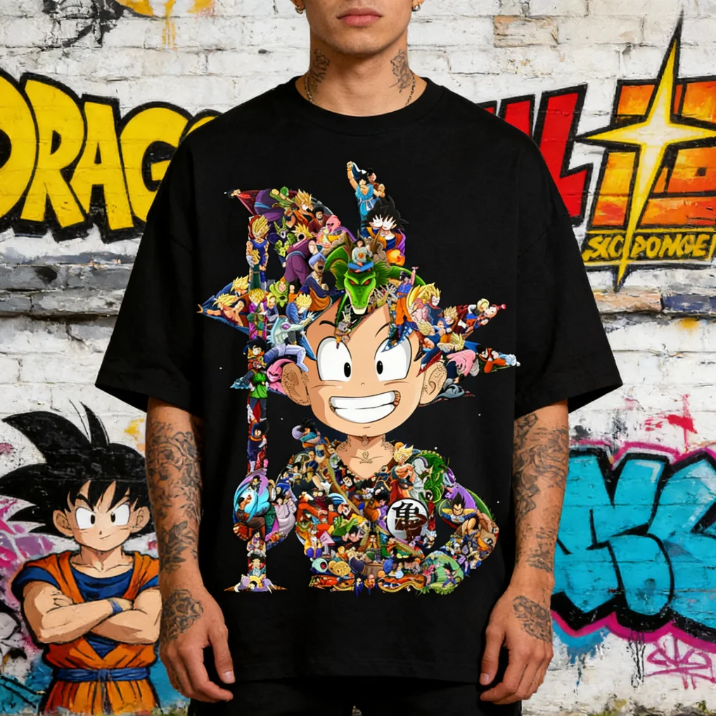 Dragon Ball Goku Anime T-shirt Vintage Streetwear Oversized Short Sleeve Harajuku Fashion Summer Tee for Adult and Kids Sizes
Dragon Ball Goku Anime T-shirt Vintage Streetwear Oversized Short Sleeve Harajuku Fashion Summer Tee for Adult and Kids Sizes