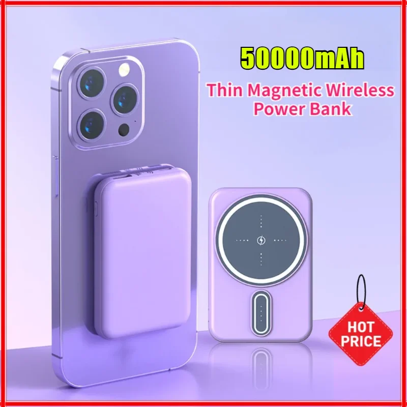 New 50000mAh Magnetic Portable Power Bank Wireless Fast Charging External Battery Charger Cases for iPhone Series Samsung Xiaomi
New 50000mAh Magnetic Portable Power Bank Wireless Fast Charging External Battery Charger Cases for iPhone Series Samsung Xiaomi