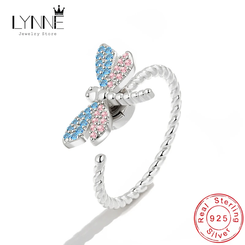 New Elegant Rotatable Dragonfly Blue Rhinestone Open Adjustable Twist Rings Women&Girl 925 Sterling Silver Fashion Jewelry Gift
New Elegant Rotatable Dragonfly Blue Rhinestone Open Adjustable Twist Rings Women&Girl 925 Sterling Silver Fashion Jewelry Gift