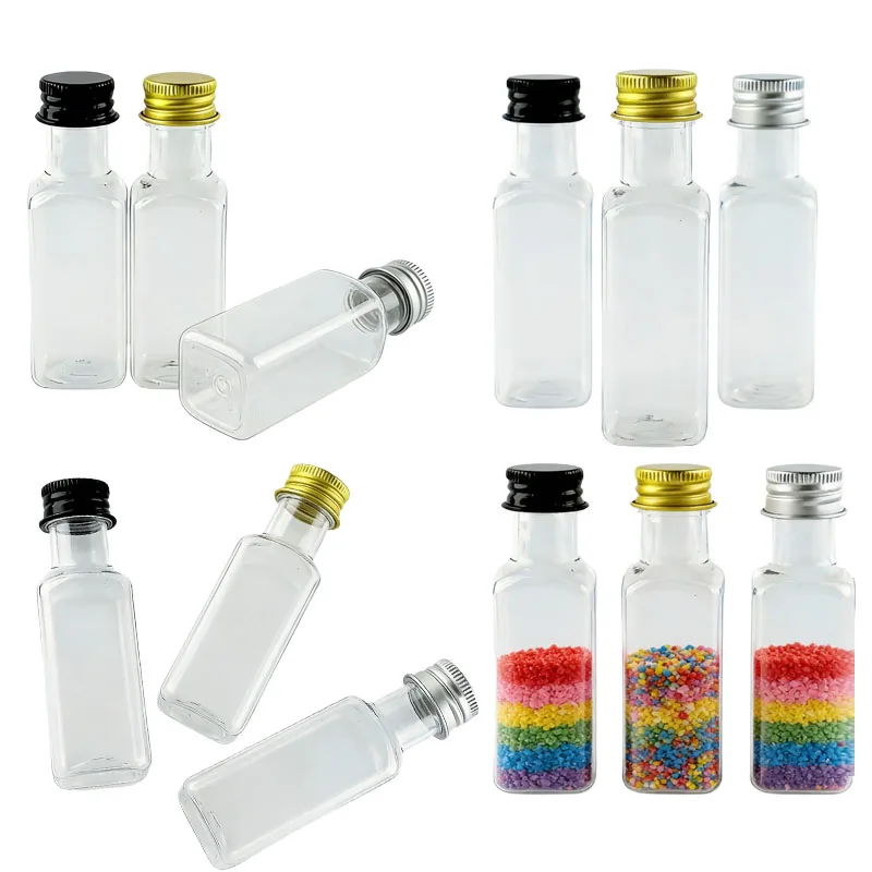 30/50/100Pcs 25/50ml Portable Empty Mini Clear Plastic Liquor Bottles Reusable Square Travel Container For Favors Partie Wedding
30/50/100Pcs 25/50ml Portable Empty Mini Clear Plastic Liquor Bottles Reusable Square Travel Container For Favors Partie Wedding
