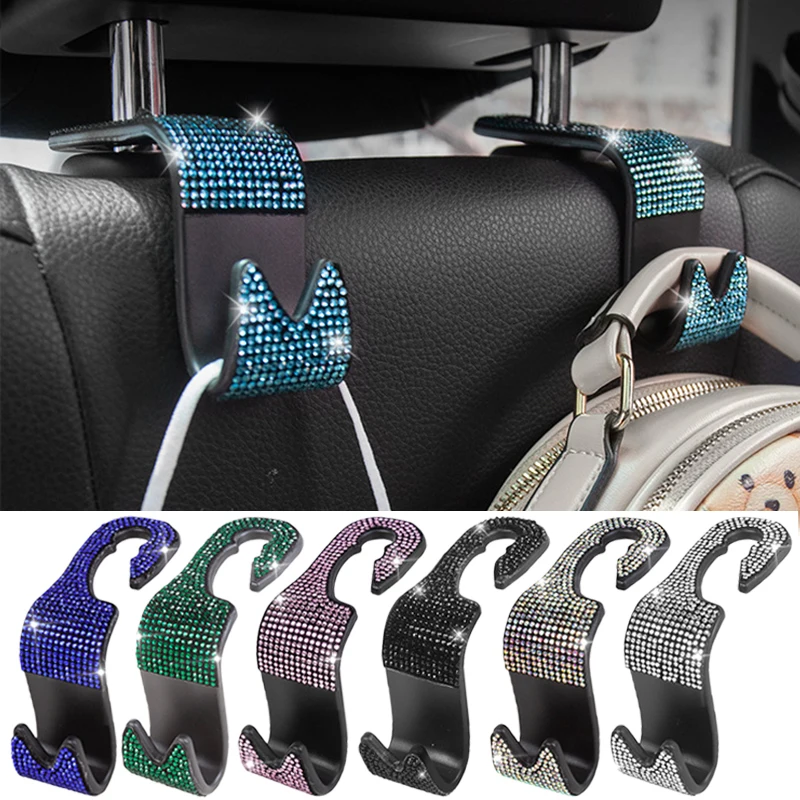 New Arrivals Bling Bling Rhinestone Car Seat Back Hook Auto Back Headrest Mount Storage Holder Car Interior Accessories 1/2Pcs
New Arrivals Bling Bling Rhinestone Car Seat Back Hook Auto Back Headrest Mount Storage Holder Car Interior Accessories 1/2Pcs
