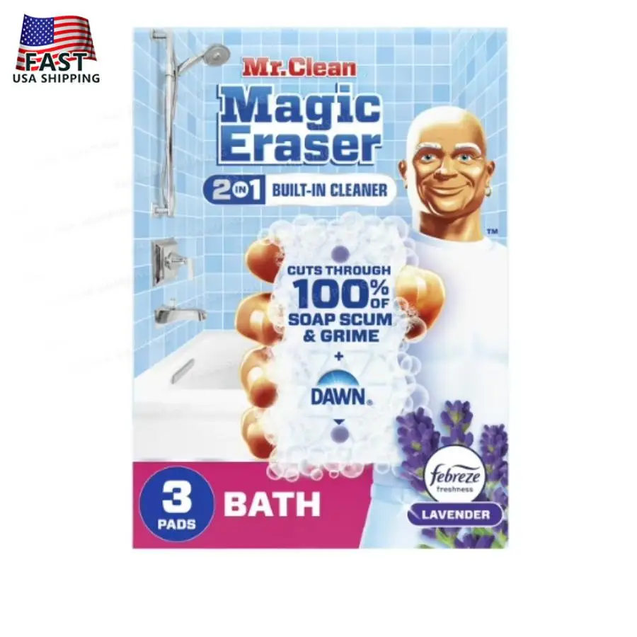 Многоцелевой очиститель Mr. Clean Ultra Bath Magic Eraser для ванной комнаты, 3 шт.
Многоцелевой очиститель Mr. Clean Ultra Bath Magic Eraser для ванной комнаты, 3 шт.