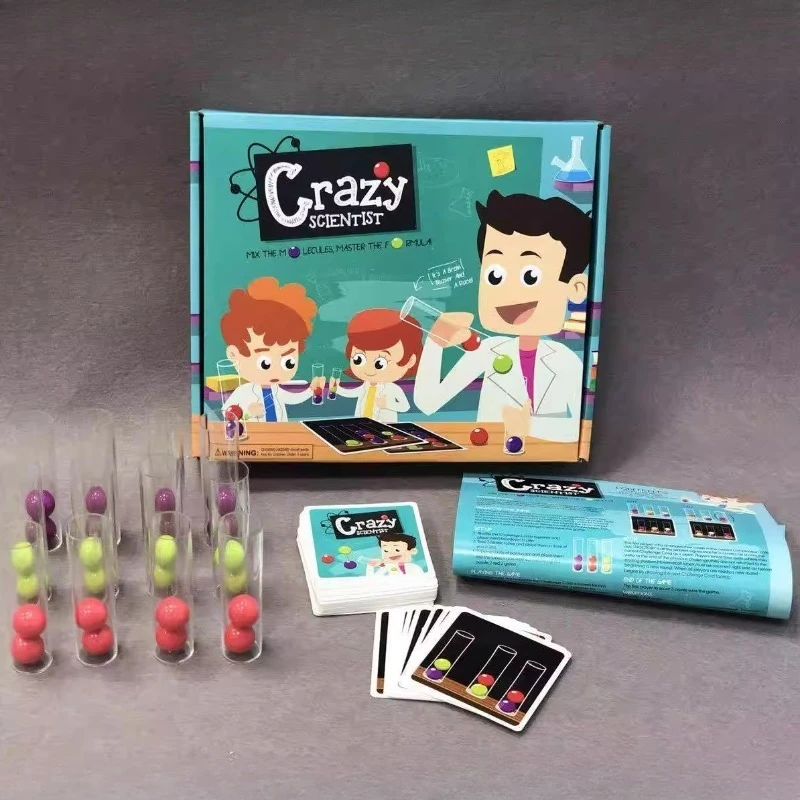 Family Educational Interactive Toy Crazy Scientist Test Tube Color Ball Cards Set Logical Thinking Game Board Game Gift
Family Educational Interactive Toy Crazy Scientist Test Tube Color Ball Cards Set Logical Thinking Game Board Game Gift