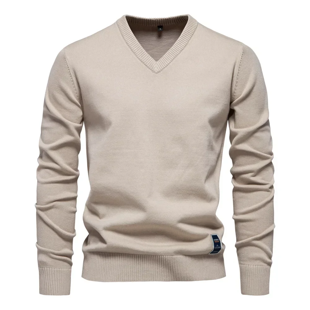 Autumn Winter Pullover Men's Sweater V-neck Solid Color Long Sleeve Men Clothing Warm Sweaters Men Casual Fashion Sweater Tops
Autumn Winter Pullover Men's Sweater V-neck Solid Color Long Sleeve Men Clothing Warm Sweaters Men Casual Fashion Sweater Tops