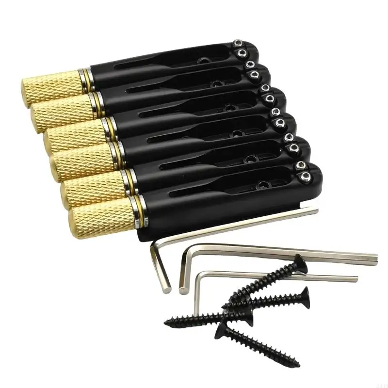 6 Strings Guitar Headless Saddles Bridge 10.5Mm String Spacing Individual Single Fixed Bridge For Precise Tuning 24BD
6 Strings Guitar Headless Saddles Bridge 10.5Mm String Spacing Individual Single Fixed Bridge For Precise Tuning 24BD