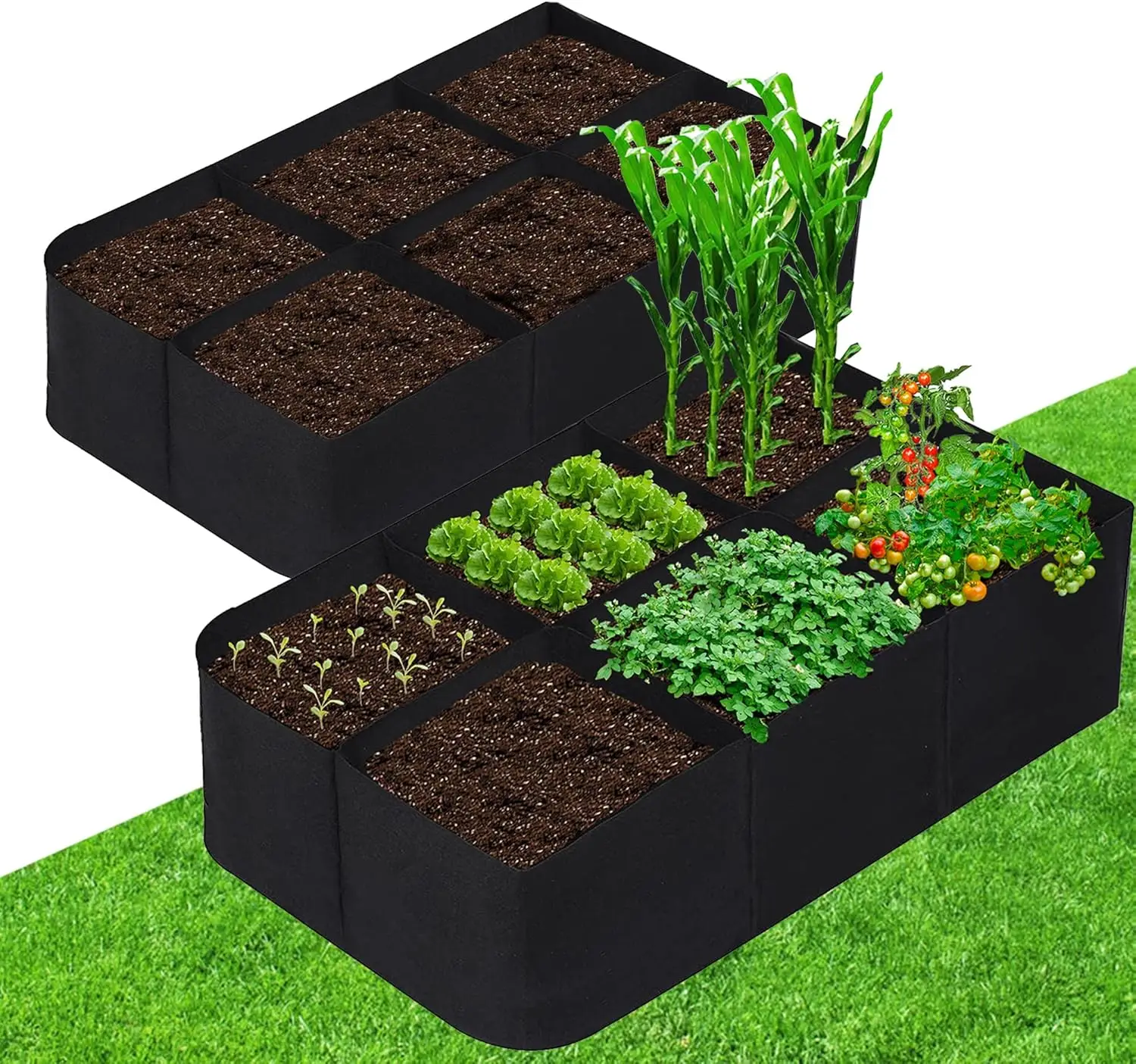 Fabric Raised Garden Bed 4X2X1Ft Garden Grow Bed Bags For Growing Herbs, Flowers And Vegetables 55 Gallon(2Pack)…
Fabric Raised Garden Bed 4X2X1Ft Garden Grow Bed Bags For Growing Herbs, Flowers And Vegetables 55 Gallon(2Pack)…