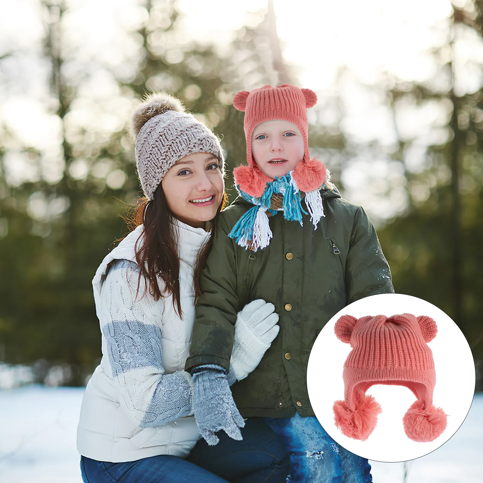Toddler Winter Knit Hat Cute Bear Ear Design Warm Windproof Headwear for Kids Children Soft Safe Comfortable Daily Outdoor Wear
Toddler Winter Knit Hat Cute Bear Ear Design Warm Windproof Headwear for Kids Children Soft Safe Comfortable Daily Outdoor Wear