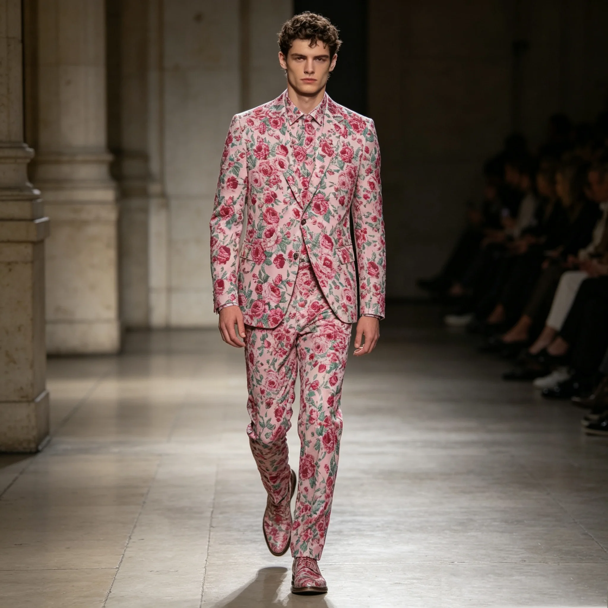 Spring Floral Men Suit Set 2 Piece Blazer+Pants Cotton Prom Wedding Tuxedos Coat Customized Formal Office Fashion Groom Jacket
Spring Floral Men Suit Set 2 Piece Blazer+Pants Cotton Prom Wedding Tuxedos Coat Customized Formal Office Fashion Groom Jacket