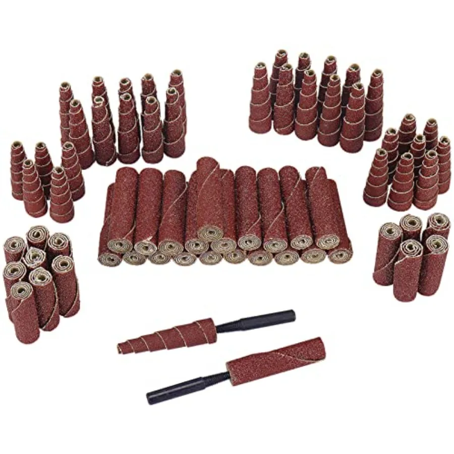 68Pcs Spiral and Cartridge Rolls Port and Polish Kit Assorted Grit Mini Sanding Cone Engine Porting Assortment Kit with 1/4 inc
68Pcs Spiral and Cartridge Rolls Port and Polish Kit Assorted Grit Mini Sanding Cone Engine Porting Assortment Kit with 1/4 inc