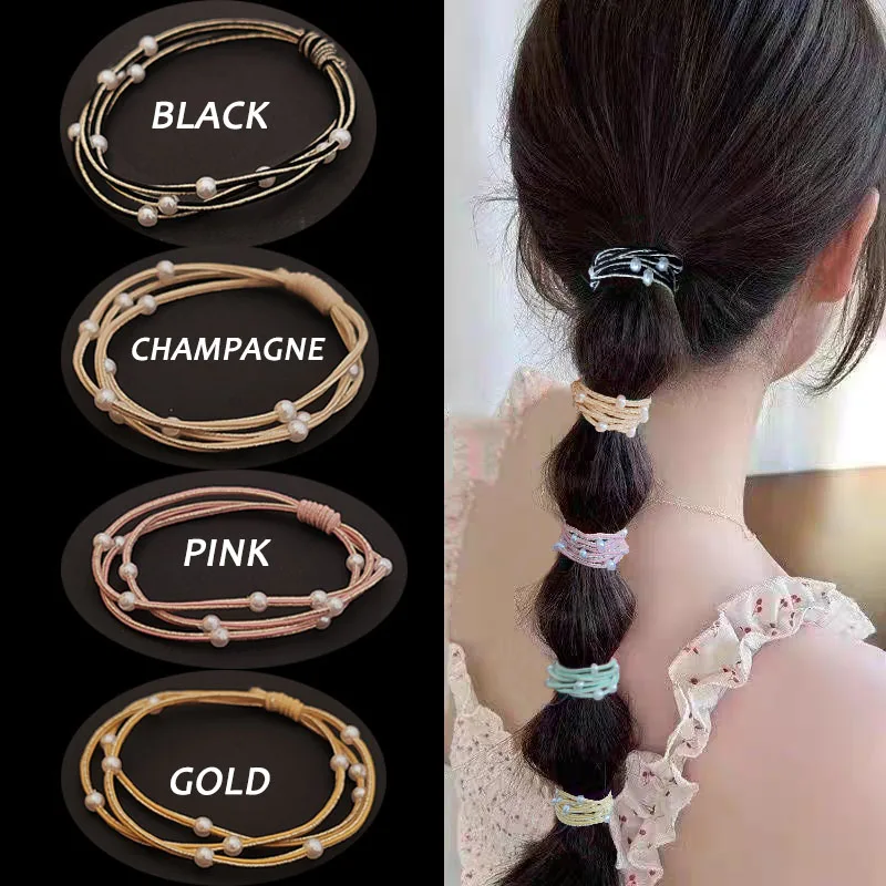 5PC Hot Golden Thread with Pearls High Elasticity Hair Ties for Women Girls Ponytail Holder Hair Accessories
5PC Hot Golden Thread with Pearls High Elasticity Hair Ties for Women Girls Ponytail Holder Hair Accessories