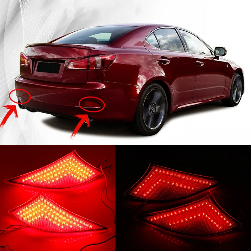 OKEEN 2pcs LED Rear Bumper Reflector Light For Lexus IS 2013 2014 2015 2016 2017 2018 2019 2020 Car Driving Brake Stop Light 12V
OKEEN 2pcs LED Rear Bumper Reflector Light For Lexus IS 2013 2014 2015 2016 2017 2018 2019 2020 Car Driving Brake Stop Light 12V
