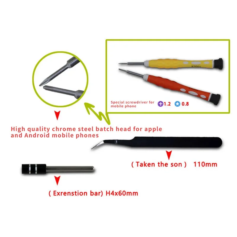 Phone 38 in 1 Screwdriver Set Precision Repair Tools Kit Opening Tool Tweezer Bar for Mobile Phone Glasses Watch 6097 S2
Phone 38 in 1 Screwdriver Set Precision Repair Tools Kit Opening Tool Tweezer Bar for Mobile Phone Glasses Watch 6097 S2