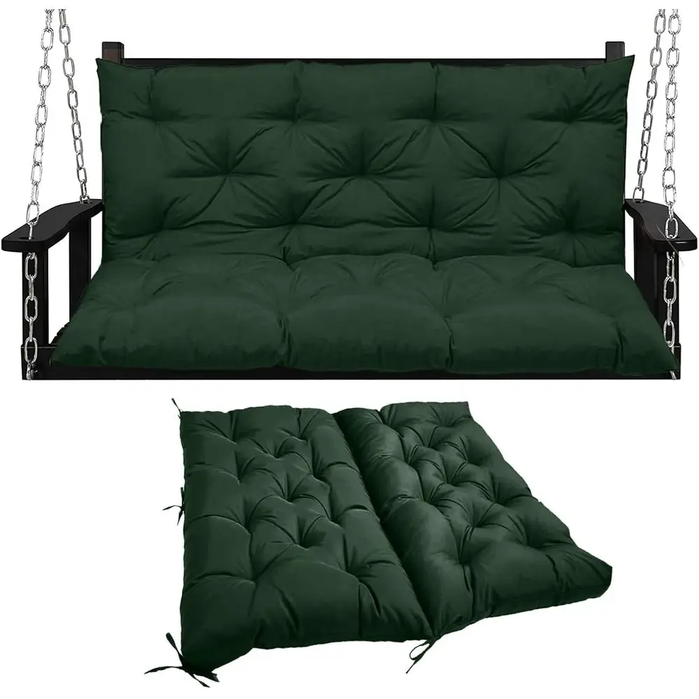 Waterproof Outdoor 2-3 Seater Swing Bench Cushions with Backrest, Green, 71x40 inches
Waterproof Outdoor 2-3 Seater Swing Bench Cushions with Backrest, Green, 71x40 inches