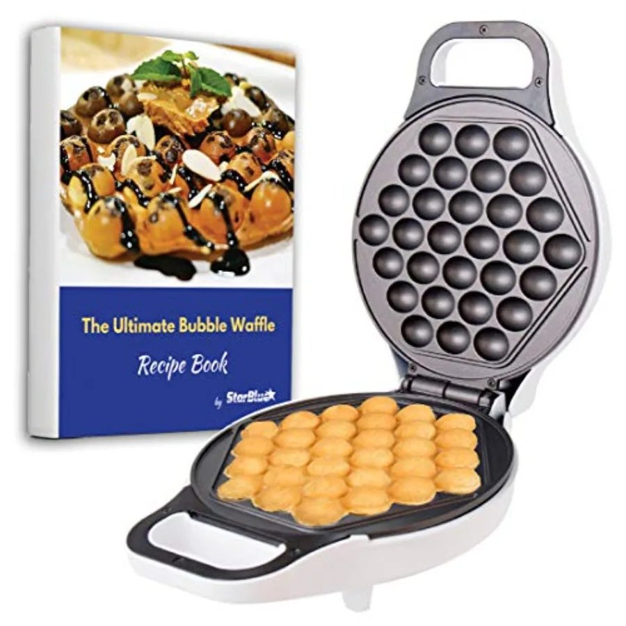 Hong Kong Egg Waffle Maker by with BONUS recipe e-book - Make Hong Kong Style Bubble Egg Waffle in 5 minutes AC 120V 60Hz 760W
Hong Kong Egg Waffle Maker by with BONUS recipe e-book - Make Hong Kong Style Bubble Egg Waffle in 5 minutes AC 120V 60Hz 760W