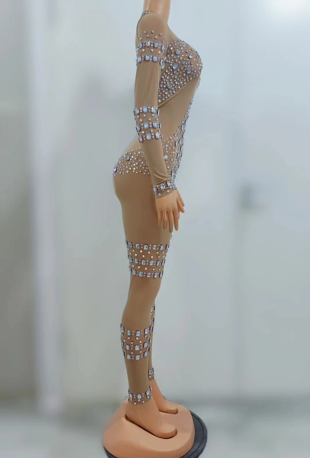 Tuanyuan Gradient Cluster Rhinestone Sheer Mesh Jumpsuit Women High Neck Long Sleeve Bodycon Stage Nightclub Party Outfit
Tuanyuan Gradient Cluster Rhinestone Sheer Mesh Jumpsuit Women High Neck Long Sleeve Bodycon Stage Nightclub Party Outfit