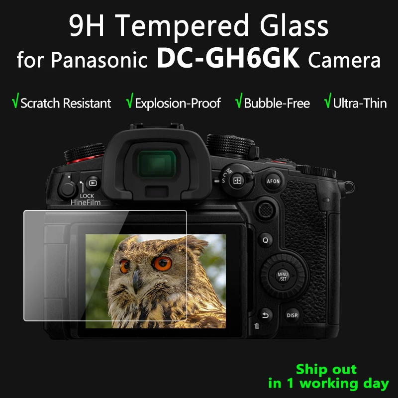 for Panasonic DC-GH6 Camera Tempered Protective Self-adhesive Glass Main LCD Display + Film Info Screen Protector Guard Cover
for Panasonic DC-GH6 Camera Tempered Protective Self-adhesive Glass Main LCD Display + Film Info Screen Protector Guard Cover