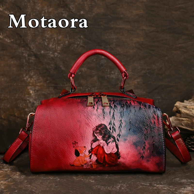 Винтажная женская кожаная сумка MOTAORA, черная дизайнерская дамская сумка на плечо с мультяшным рисунком, 2024
Винтажная женская кожаная сумка MOTAORA, черная дизайнерская дамская сумка на плечо с мультяшным рисунком, 2024