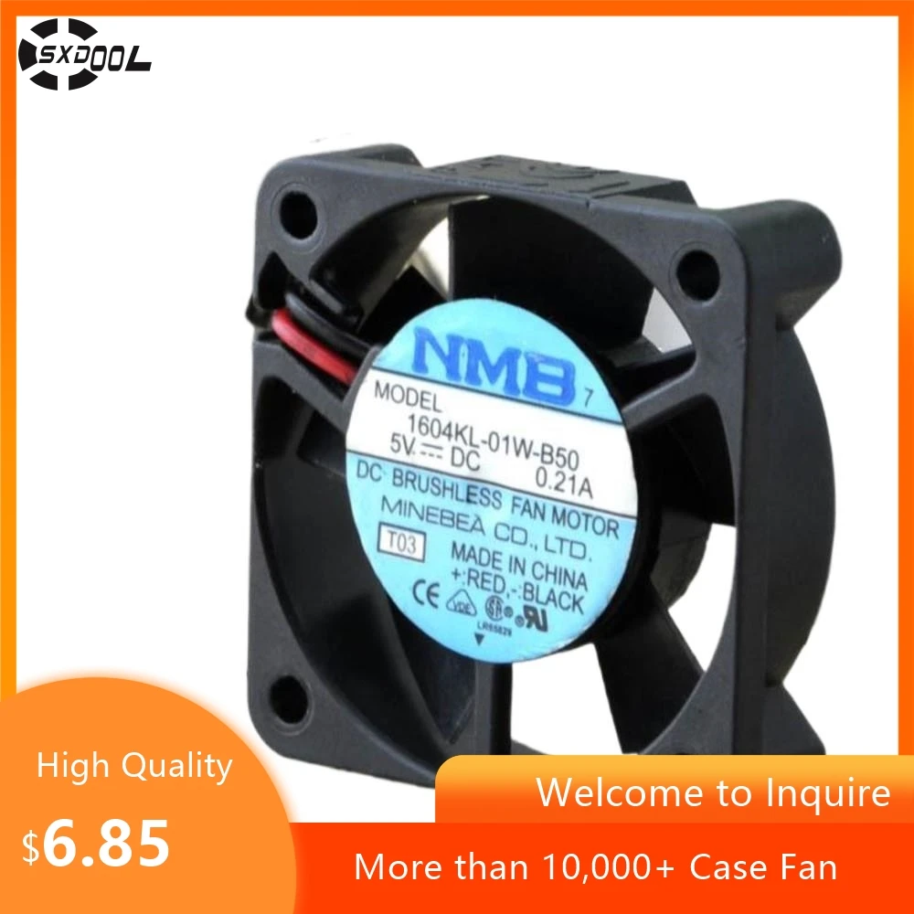 for NMB 1604KL-01W-B50 40mm 5V 0.21A Cooling Fan for Hard Drive, 4CM, Low Noise, High Efficiency
for NMB 1604KL-01W-B50 40mm 5V 0.21A Cooling Fan for Hard Drive, 4CM, Low Noise, High Efficiency