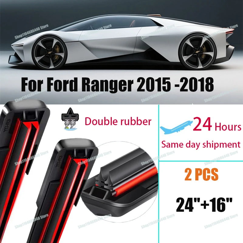 Double rubber Car Wiper Blades For Ford Ranger 2015 2016 2017 2018 Windshield Windscreen Front Window Blades Car Accessories
Double rubber Car Wiper Blades For Ford Ranger 2015 2016 2017 2018 Windshield Windscreen Front Window Blades Car Accessories