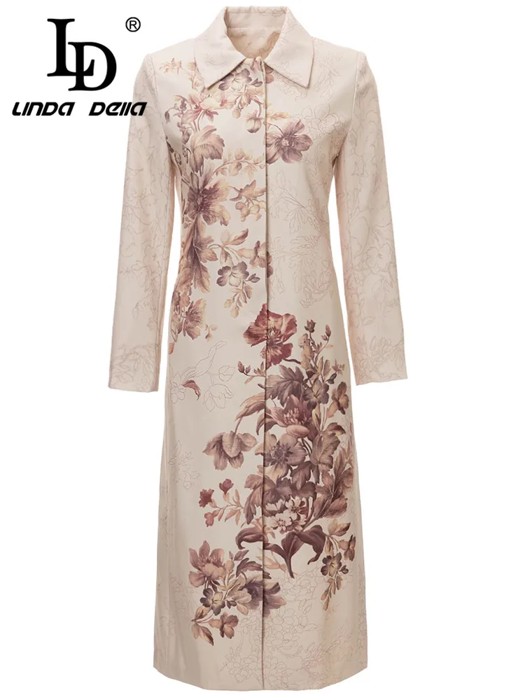 LD LINDA DELLA Autumn winter New Style Runway Vintage Coat Women's Lapel Print Single-breasted Slim Fit Travel Long Coat
LD LINDA DELLA Autumn winter New Style Runway Vintage Coat Women's Lapel Print Single-breasted Slim Fit Travel Long Coat