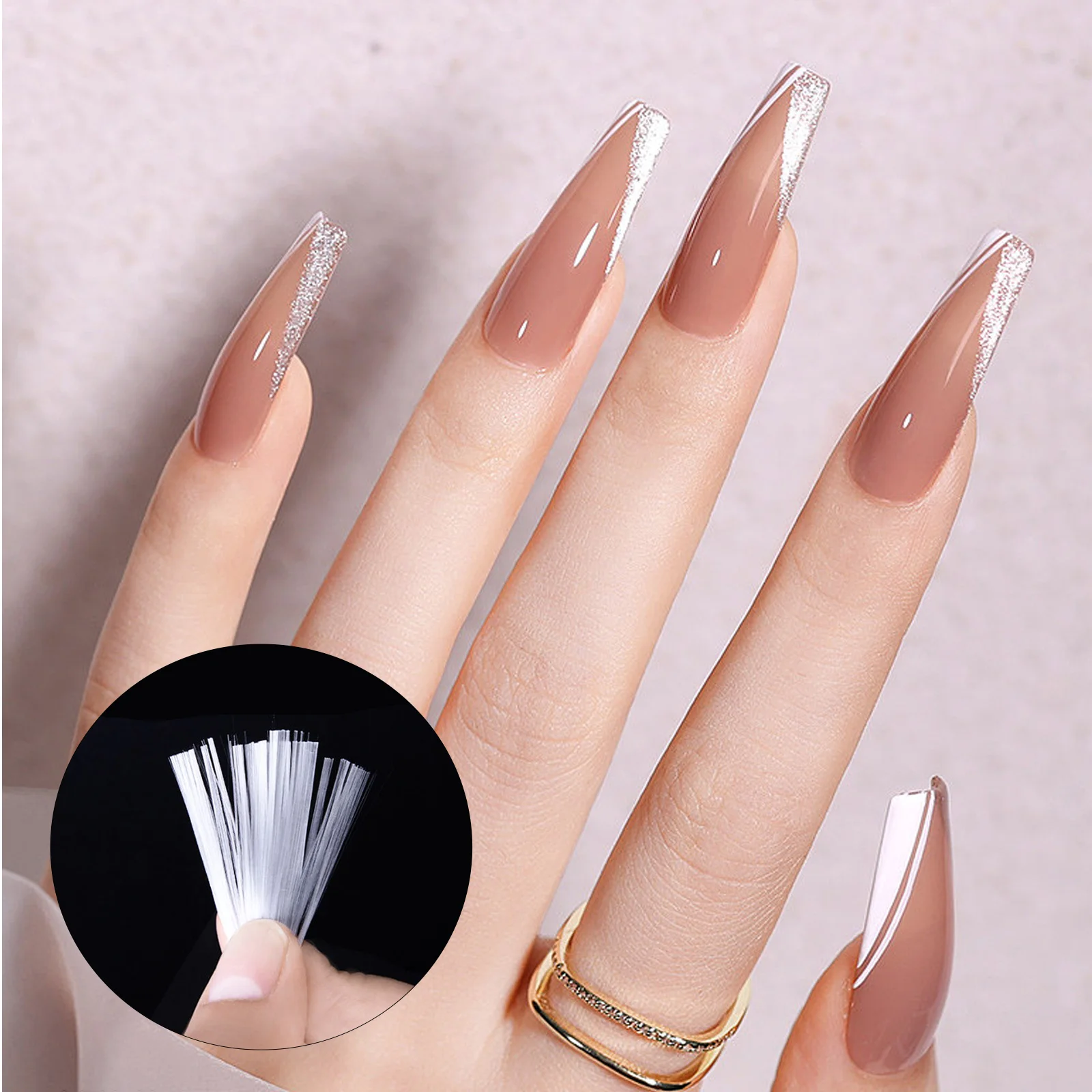 Fiberglass Nail Extension Fiber 1.5m Durable Practical for Salon and Home Manicure Art Lasting 15-30 Days Nail Extension Fiber
Fiberglass Nail Extension Fiber 1.5m Durable Practical for Salon and Home Manicure Art Lasting 15-30 Days Nail Extension Fiber