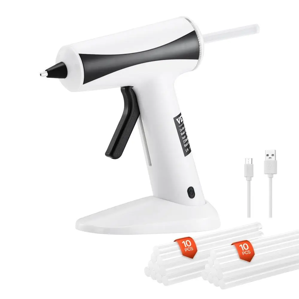 Rechargeable Cordless Hot Glue with 2200mAh Battery Fast Preheat High Temperature 20 Glue Sticks for crafts DIY Arts Home
Rechargeable Cordless Hot Glue with 2200mAh Battery Fast Preheat High Temperature 20 Glue Sticks for crafts DIY Arts Home