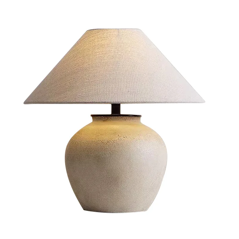 Handmade pottery pot fabric table lamp atmosphere small table lamp bedroom bedside
Handmade pottery pot fabric table lamp atmosphere small table lamp bedroom bedside