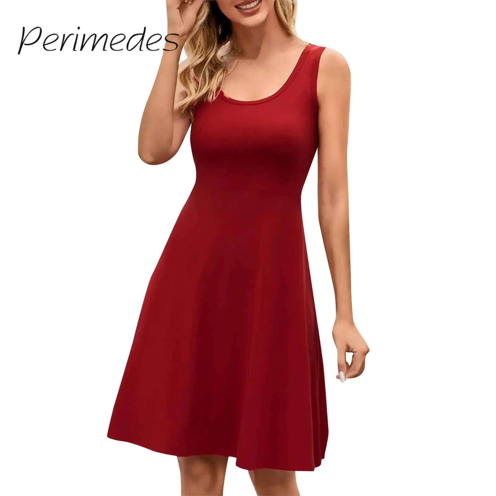 Women'S Casual Dress Summer New A-Line Midi Dress Slim-Fit Dress 2024 Solid Color Round Neck Sleeveless Beach Style Dresses
Women'S Casual Dress Summer New A-Line Midi Dress Slim-Fit Dress 2024 Solid Color Round Neck Sleeveless Beach Style Dresses