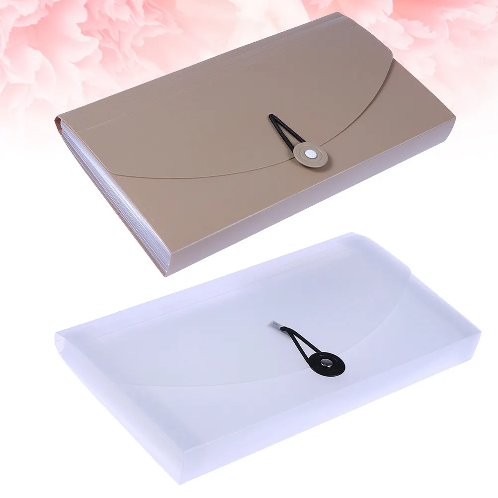 2Pcs Stylish Expanding File Folder Portable Elastic Band Organizer with Multiple Pockets and Color-Coded Labels for Daily
2Pcs Stylish Expanding File Folder Portable Elastic Band Organizer with Multiple Pockets and Color-Coded Labels for Daily